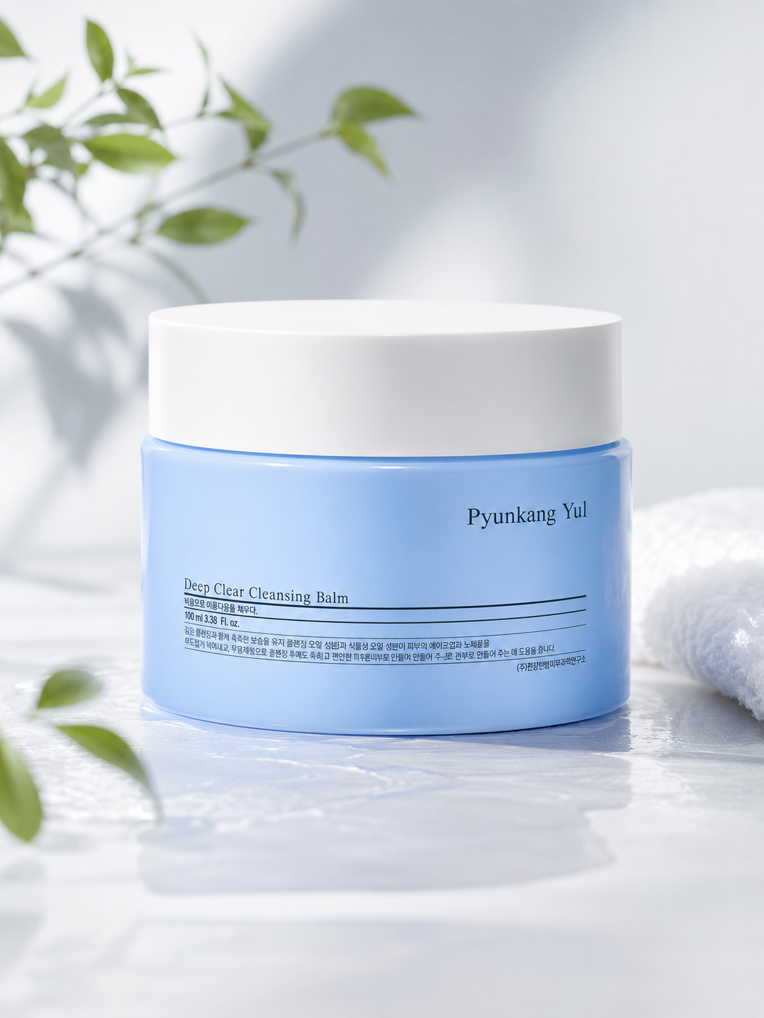 Pyunkang Yul Deep Clear Cleansing Balm 100ml on a aesthetic background