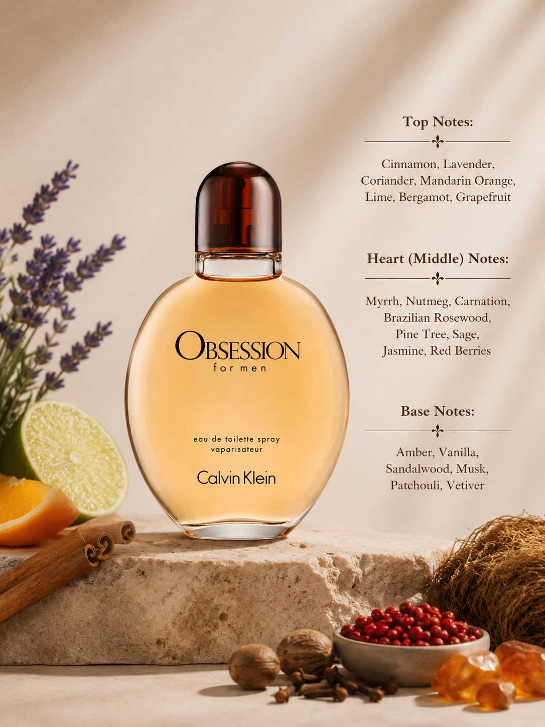 Calvin Klein Obsession for Men EDT 125ml - Men