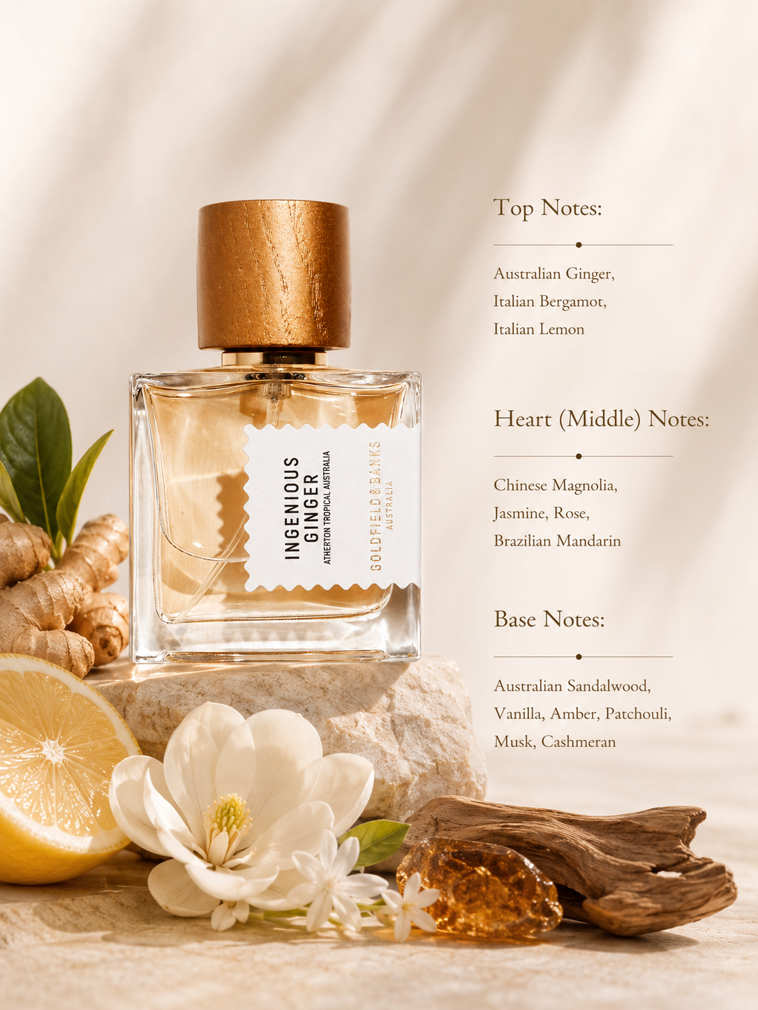 Goldfield & Banks Ingenious Ginger 50ml EDP - Unisex